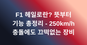 F1 헤일로란? 뜻부터 기능 총정리 - 250km/h 충돌에도 끄떡없는 장비